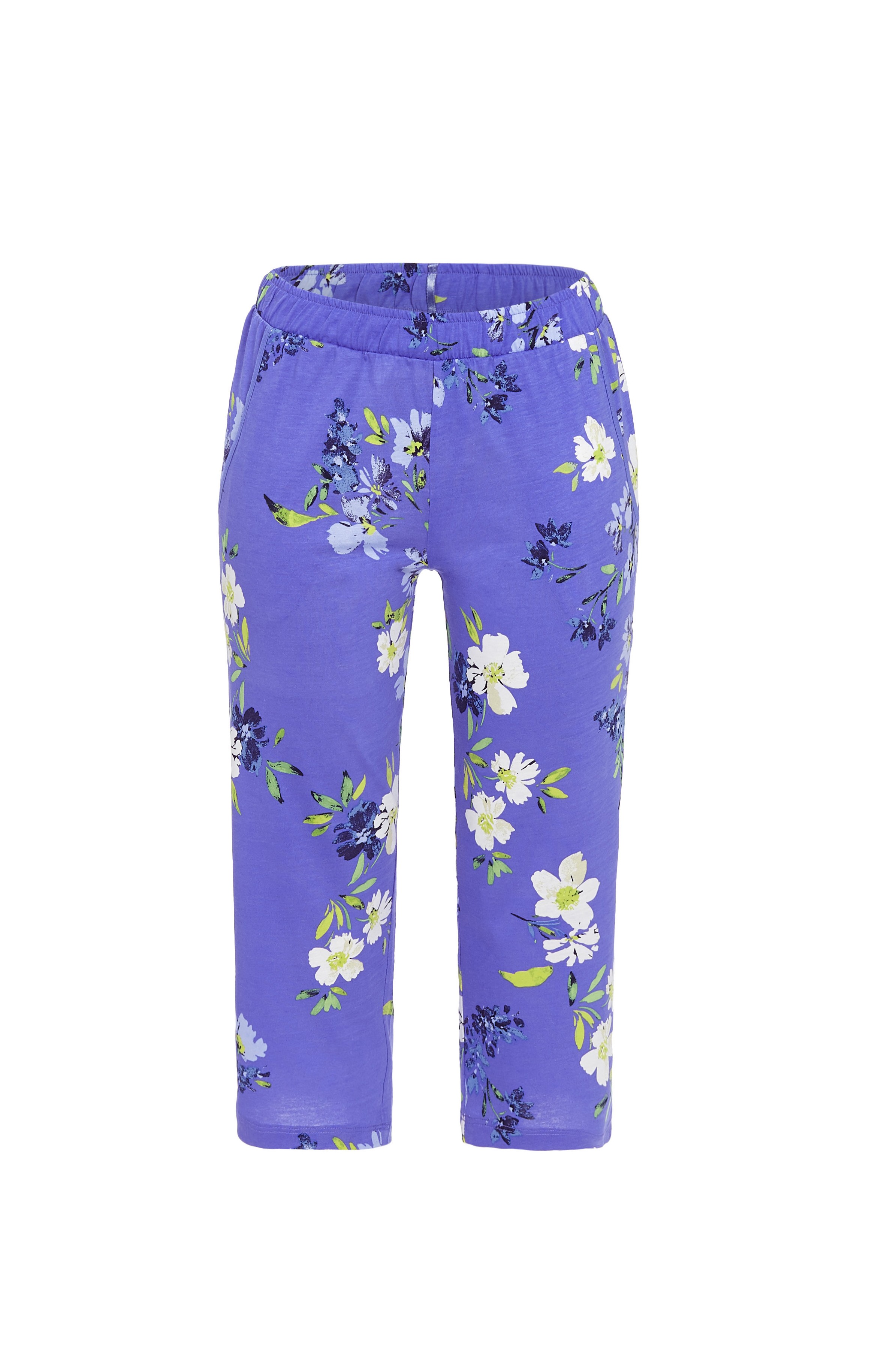 Caprihose mit Blumendessin