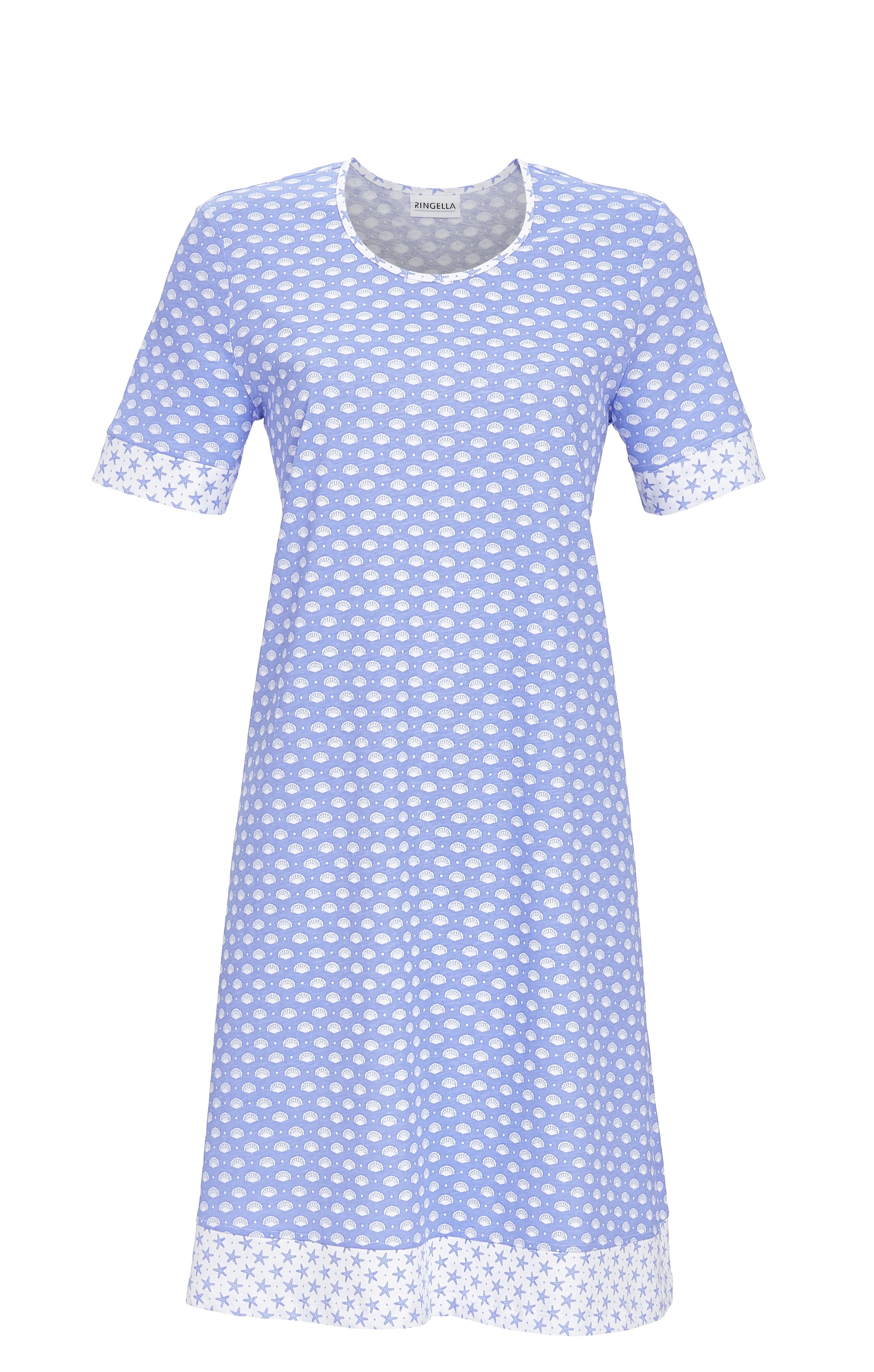 Sleepshirt mit Muscheldessin